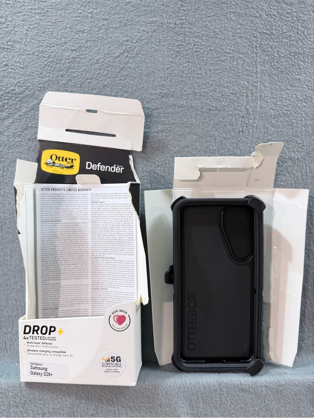 OtterBox - Defender Series Black Case for Samsung Galaxy S25+